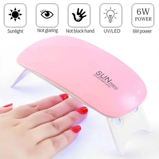 Portable 6W LED UV Nail Dryer Lamp