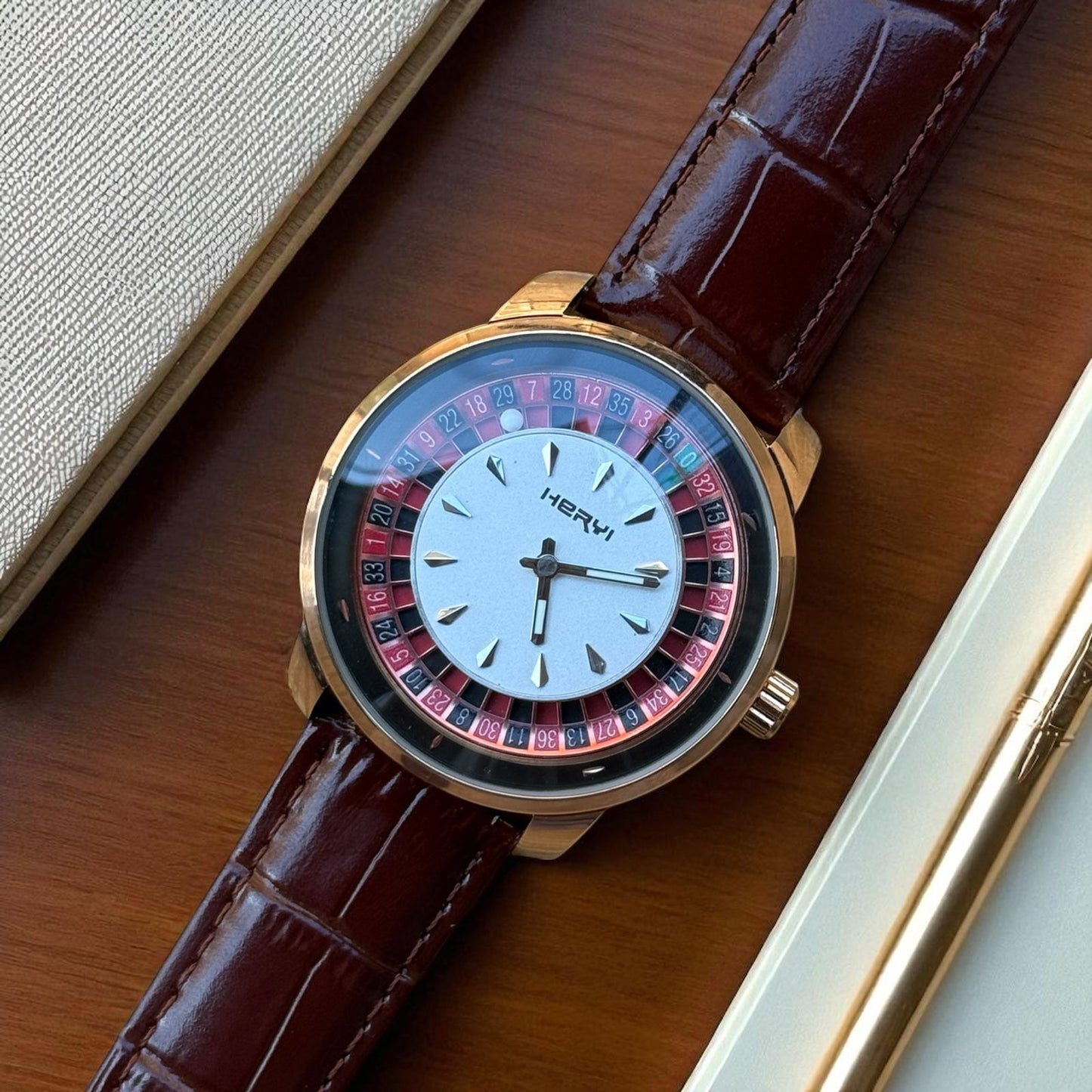 Luxury Leather Watch & Elegant Classic Design for Men